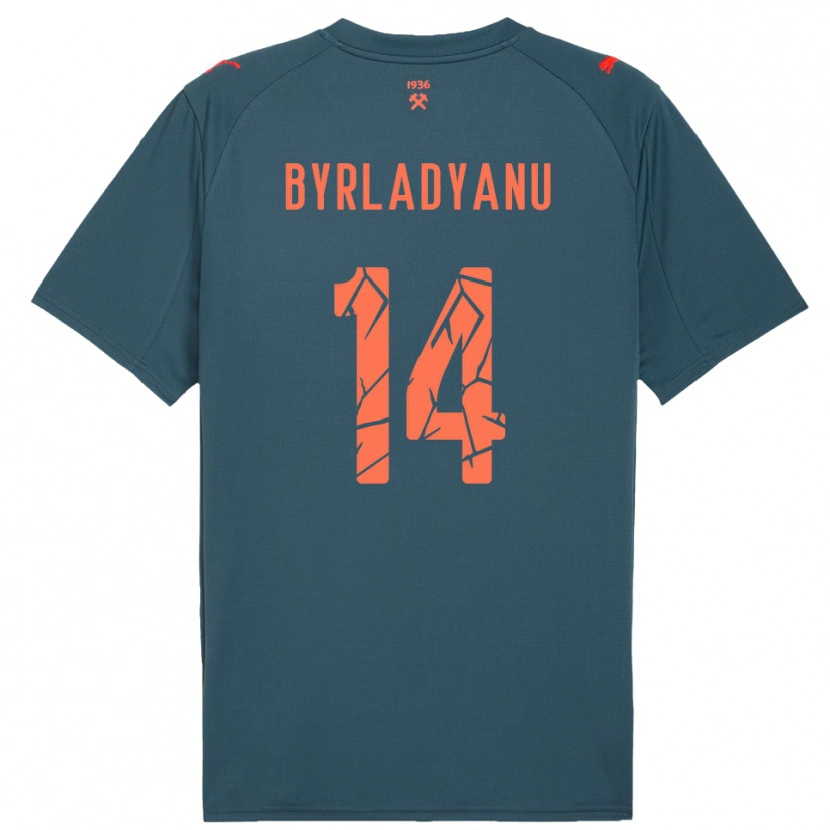 Danxen Men Ilya Byrladyanu #14 Navy Red Away Jersey 2025/26 T-Shirt