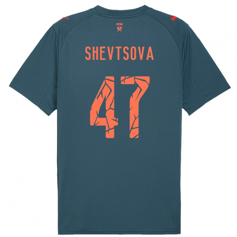 Danxen Men Viktoriia Shevtsova #47 Navy Red Away Jersey 2025/26 T-Shirt