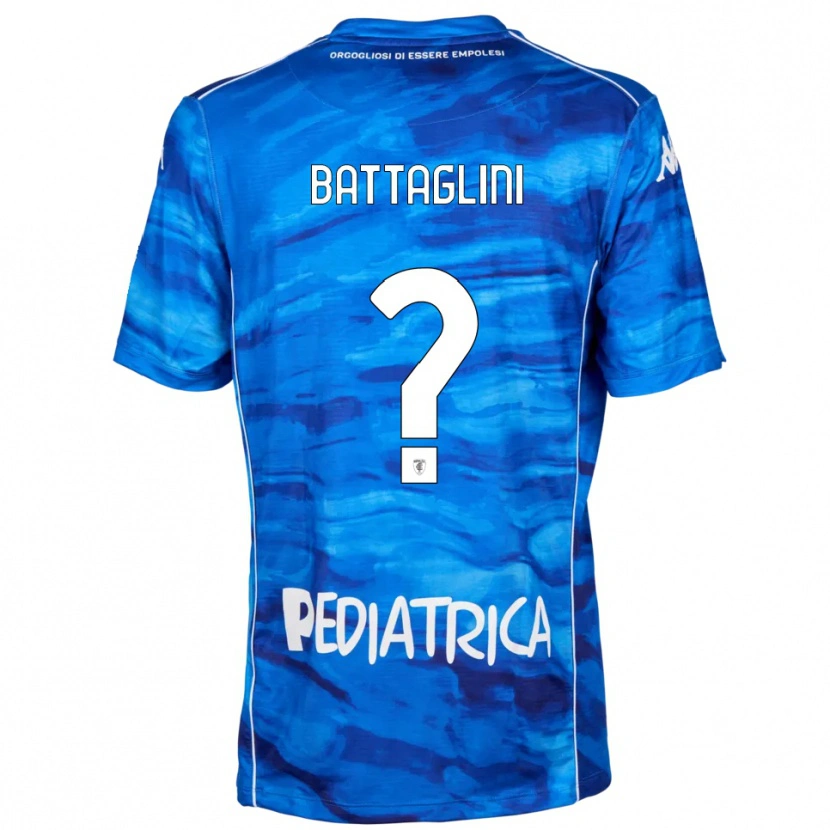 Danxen Women Pietro Battaglini #0 Blue White Home Jersey 2025/26 T-Shirt