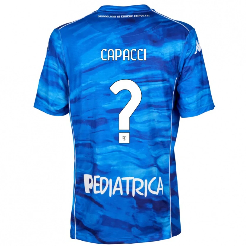 Danxen Women Edoardo Capacci #0 Blue White Home Jersey 2025/26 T-Shirt