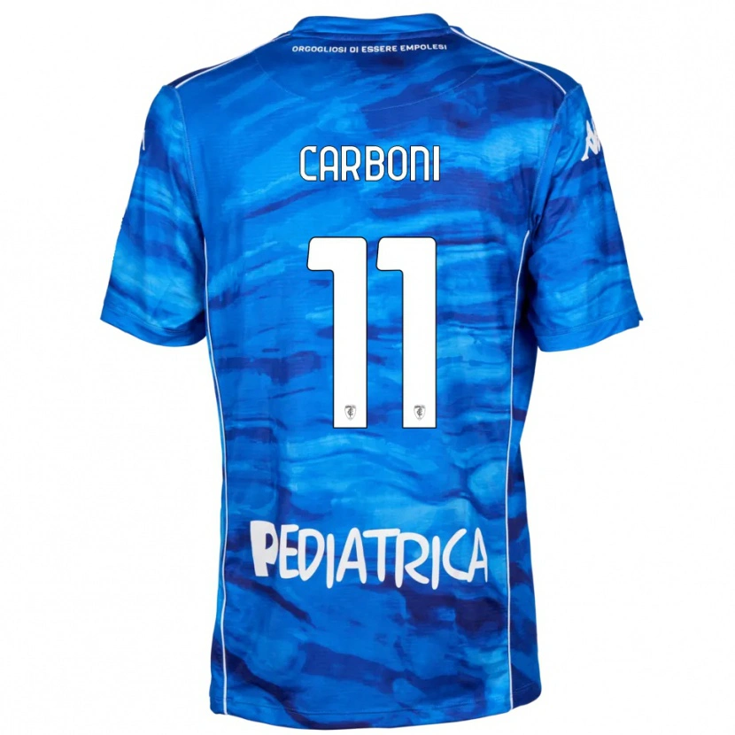 Danxen Women Franco Carboni #11 Blue White Home Jersey 2025/26 T-Shirt