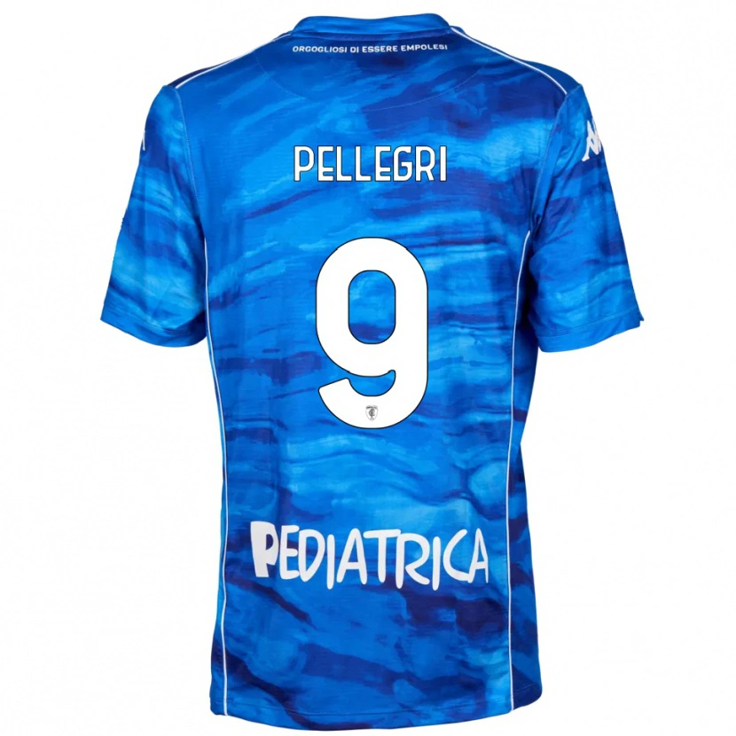 Danxen Women Pietro Pellegri #9 Blue White Home Jersey 2025/26 T-Shirt