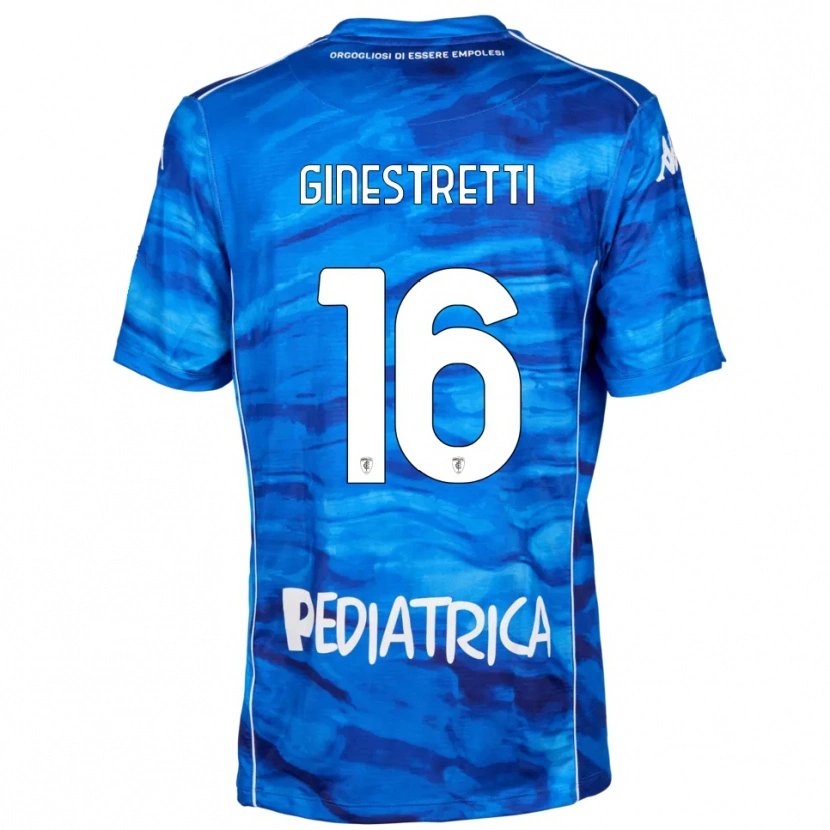 Danxen Women Davide Ginestretti #16 Blue White Home Jersey 2025/26 T-Shirt