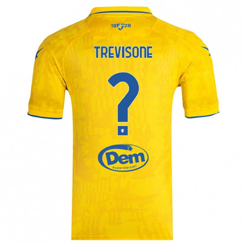 Danxen Women Gianmarco Trevisone #0 Yellow Blue Home Jersey 2025/26 T-Shirt