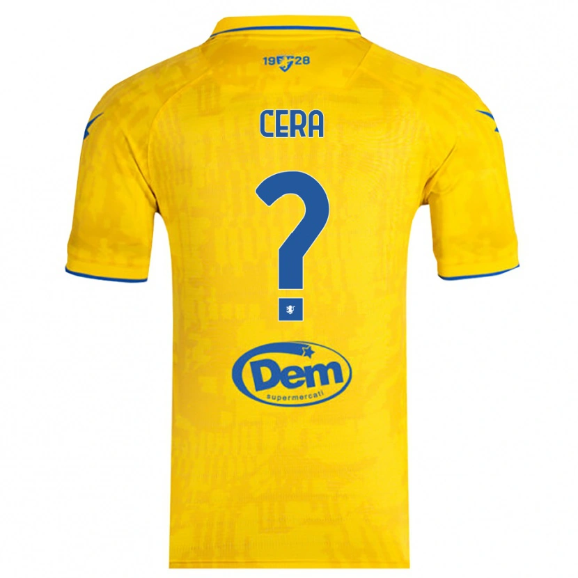 Danxen Women Luigi Cera #0 Yellow Blue Home Jersey 2025/26 T-Shirt