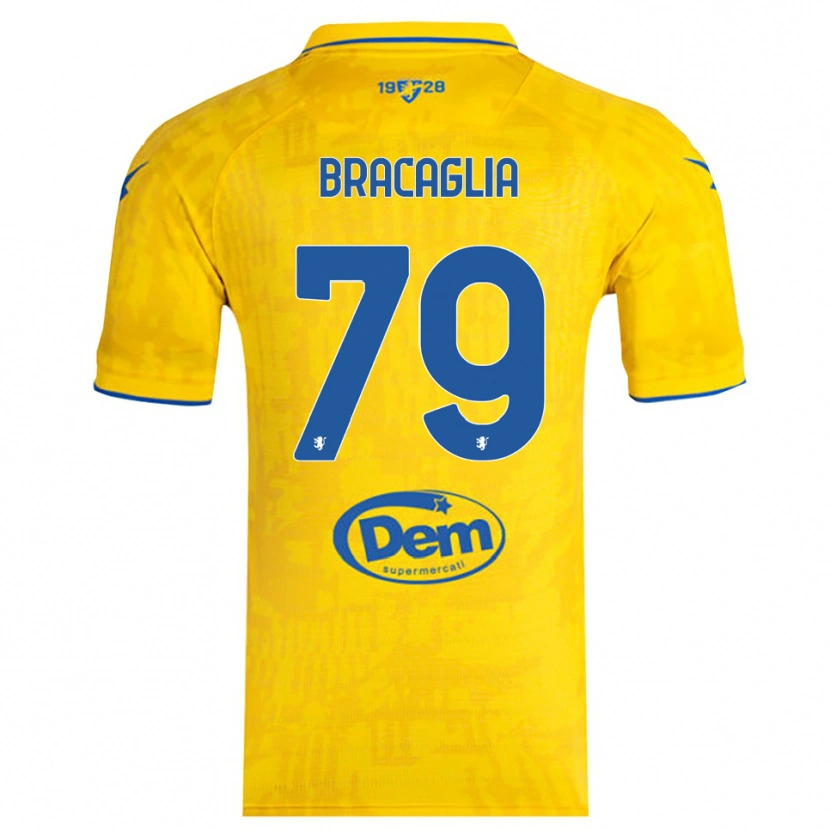 Danxen Women Gabriele Bracaglia #79 Yellow Blue Home Jersey 2025/26 T-Shirt