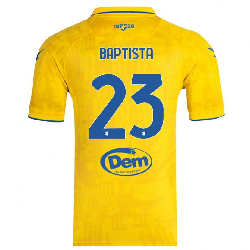 Danxen Women Viktor Baptista #23 Yellow Blue Home Jersey 2025/26 T-Shirt