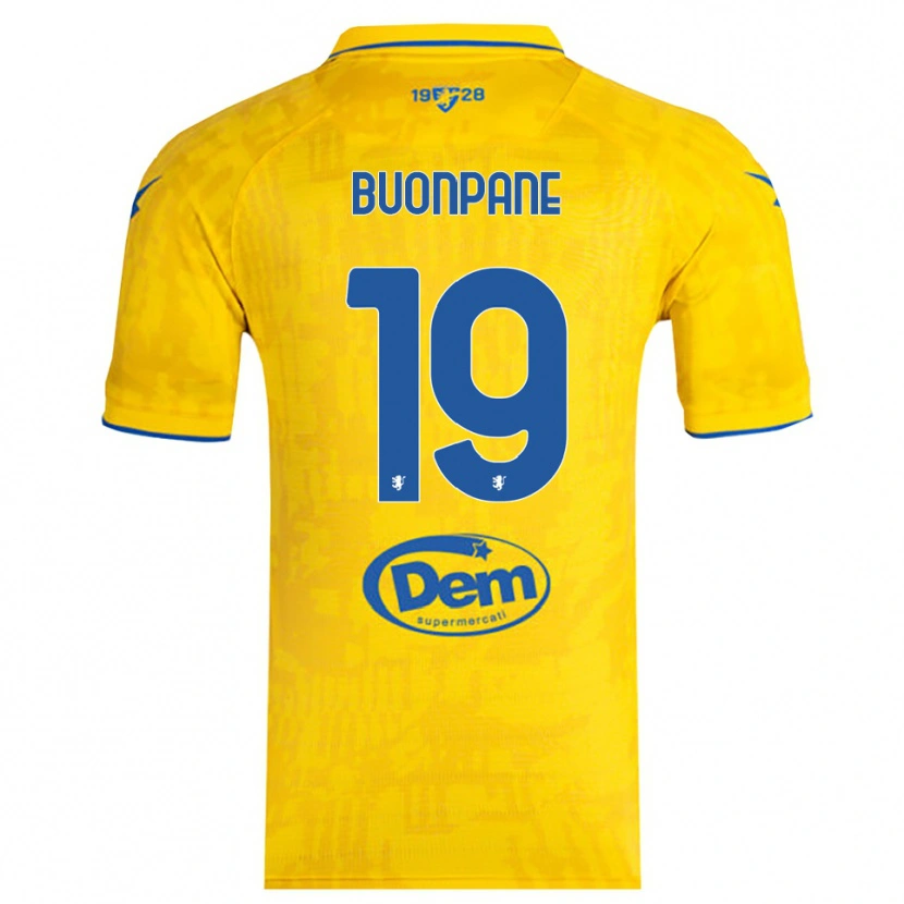 Danxen Women Davide Buonpane #19 Yellow Blue Home Jersey 2025/26 T-Shirt
