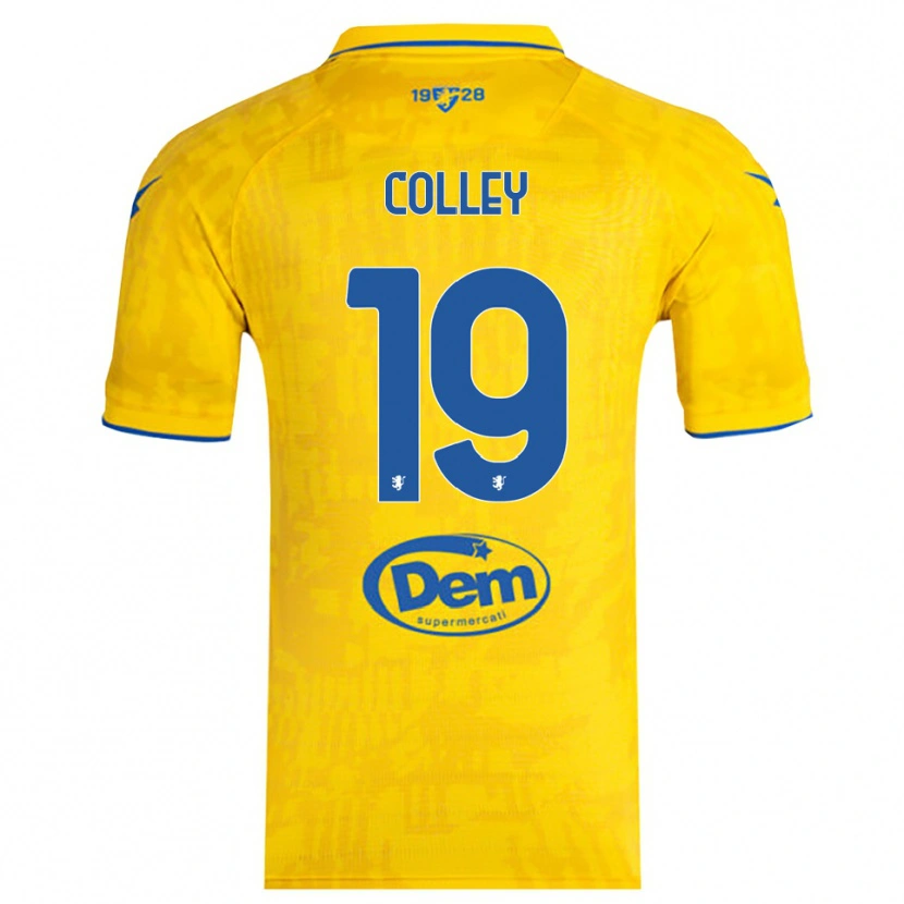 Danxen Women Muhammed Colley #19 Yellow Blue Home Jersey 2025/26 T-Shirt