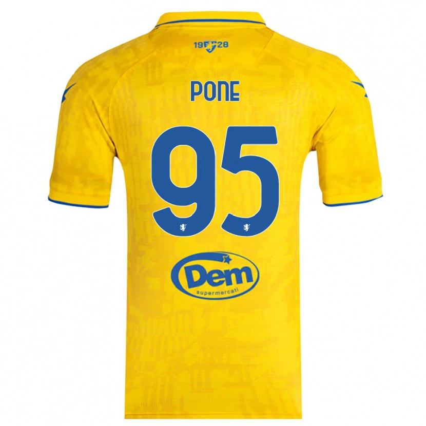 Danxen Women Cristian Pone #95 Yellow Blue Home Jersey 2025/26 T-Shirt