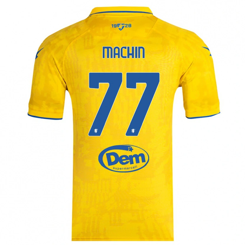 Danxen Women José Machín #77 Yellow Blue Home Jersey 2025/26 T-Shirt