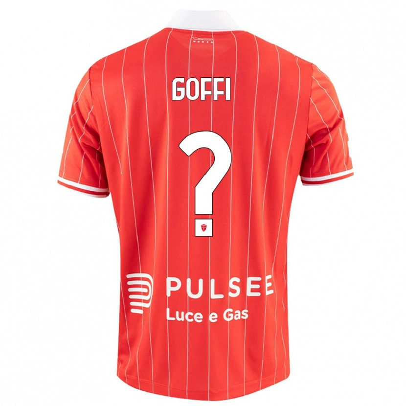 Danxen Women Tommaso Goffi #0 Red White Home Jersey 2025/26 T-Shirt