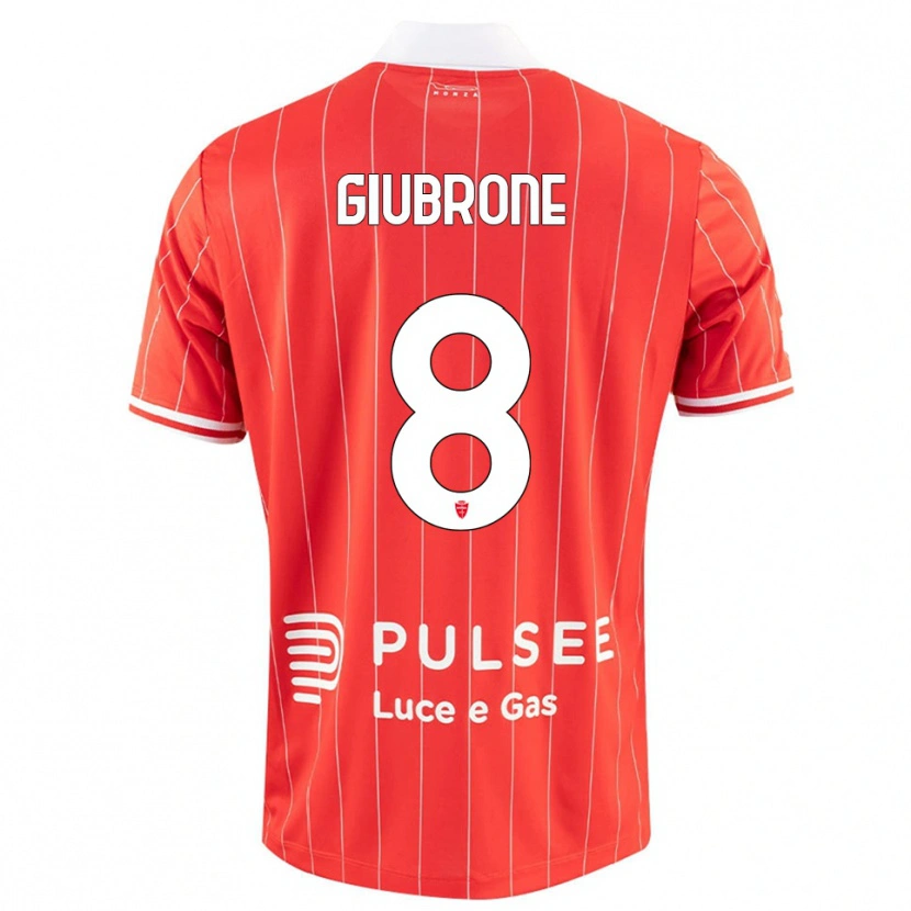 Danxen Women Mario Giubrone #8 Red White Home Jersey 2025/26 T-Shirt