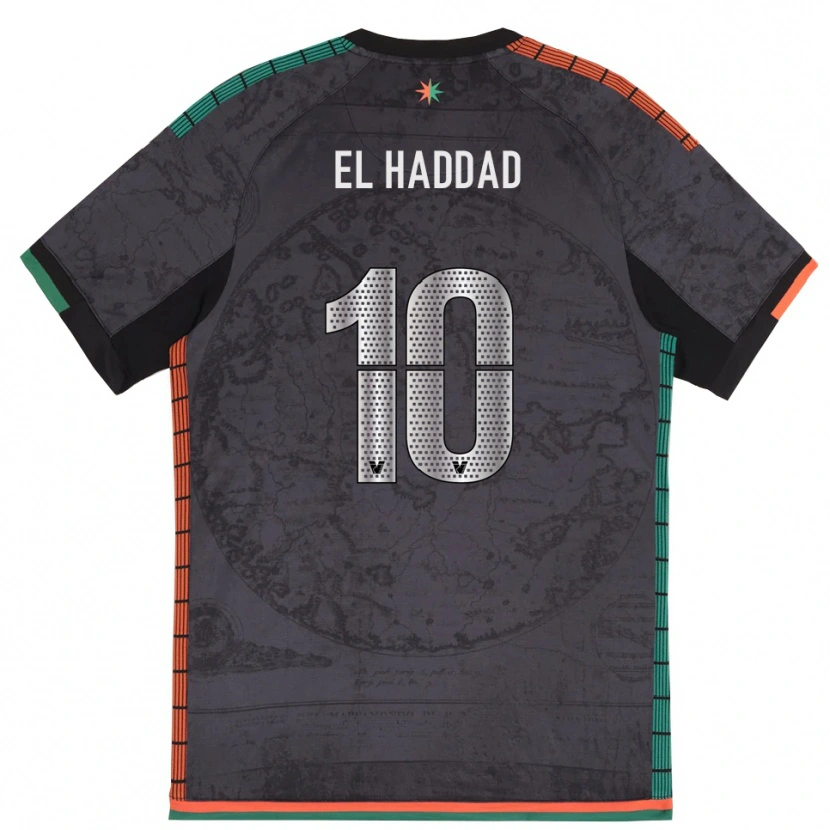 Danxen Women Saad El Haddad #10 Dark Gray Home Jersey 2025/26 T-Shirt