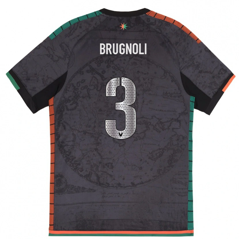 Danxen Women Lorenzo Brugnoli #3 Dark Gray Home Jersey 2025/26 T-Shirt