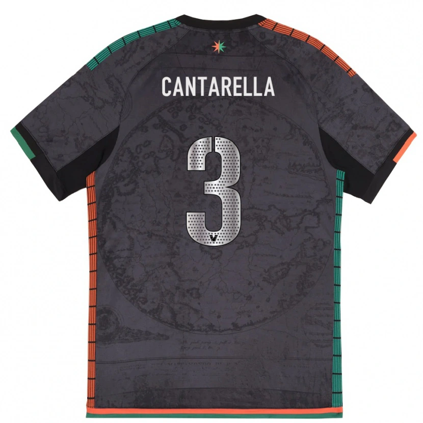 Danxen Women Ilaria Cantarella #3 Dark Gray Home Jersey 2025/26 T-Shirt