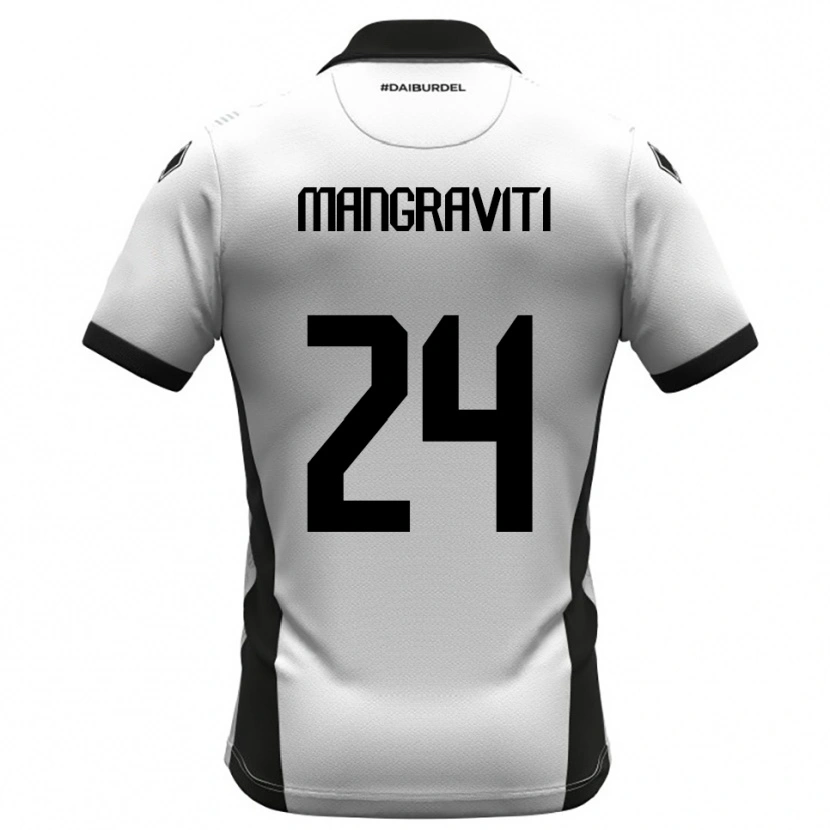 Danxen Women Massimiliano Mangraviti #24 White Black Orange Home Jersey 2025/26 T-Shirt