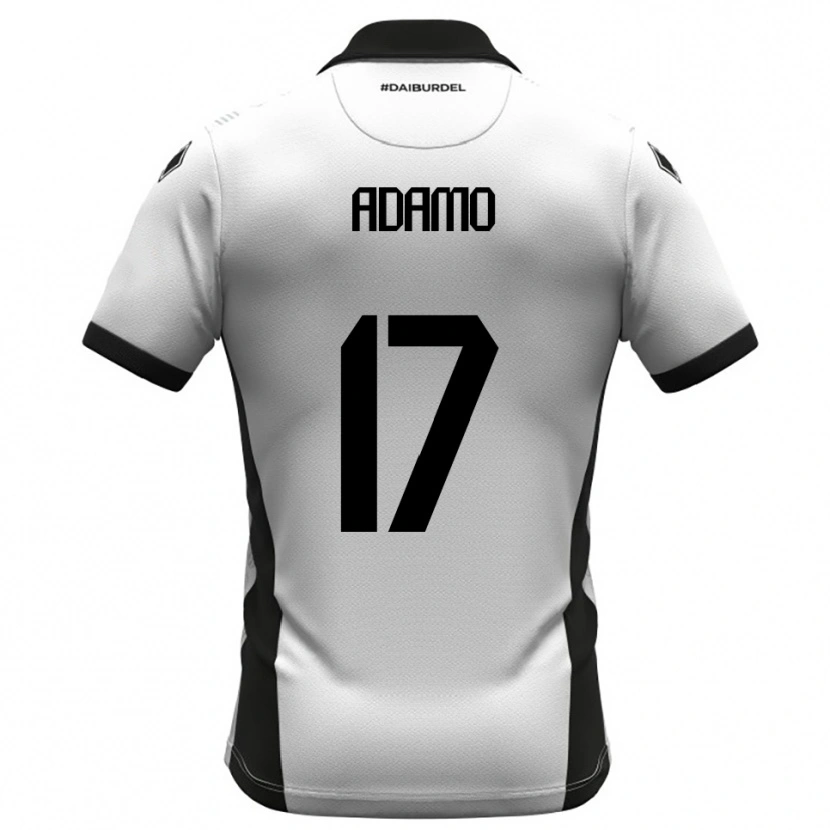 Danxen Women Emanuele Adamo #17 White Black Orange Home Jersey 2025/26 T-Shirt