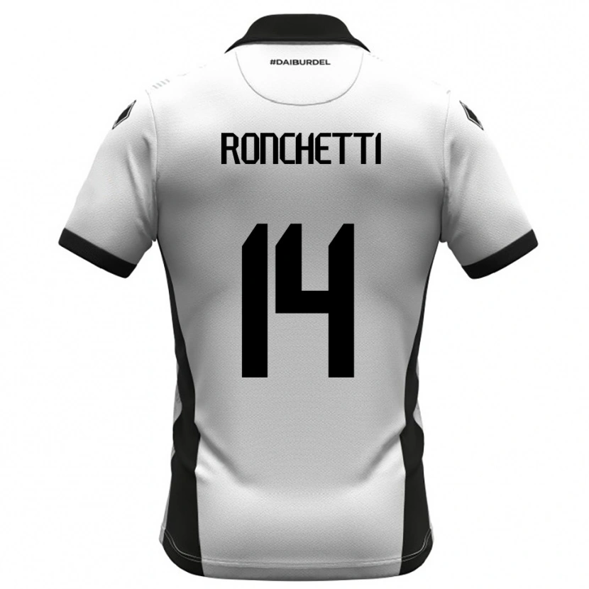 Danxen Women Filippo Ronchetti #14 White Black Orange Home Jersey 2025/26 T-Shirt
