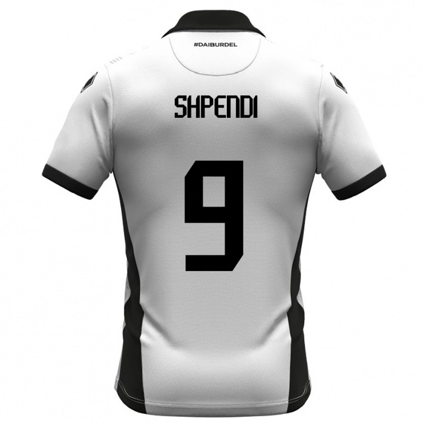Danxen Women Cristian Shpendi #9 White Black Orange Home Jersey 2025/26 T-Shirt
