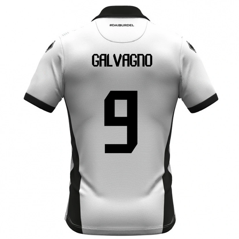 Danxen Women Filippo Galvagno #9 White Black Orange Home Jersey 2025/26 T-Shirt