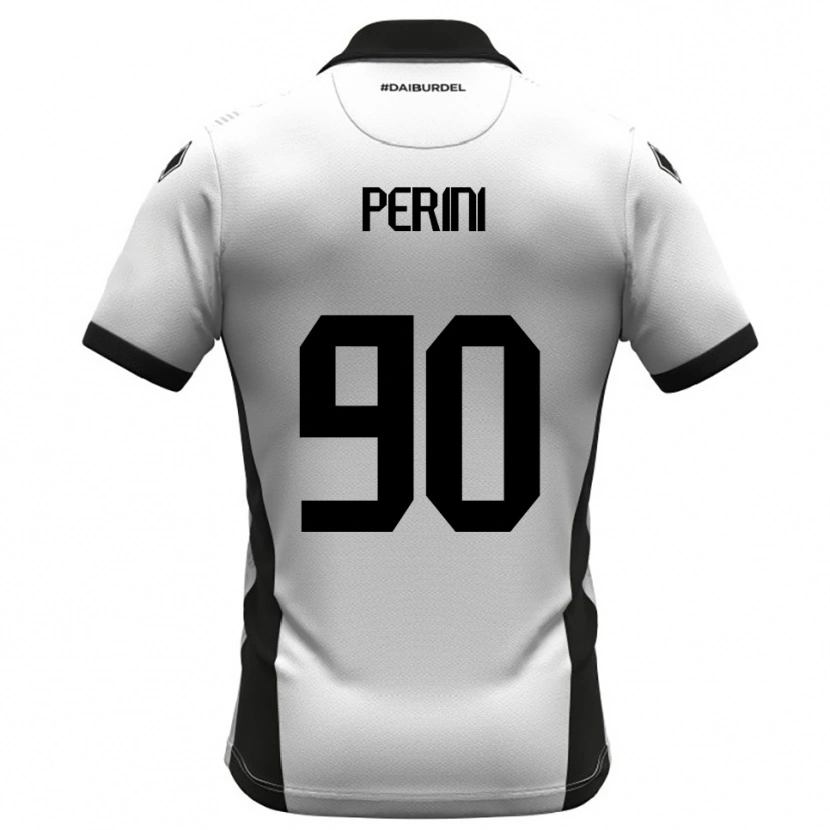 Danxen Women Giovanni Perini #90 White Black Orange Home Jersey 2025/26 T-Shirt