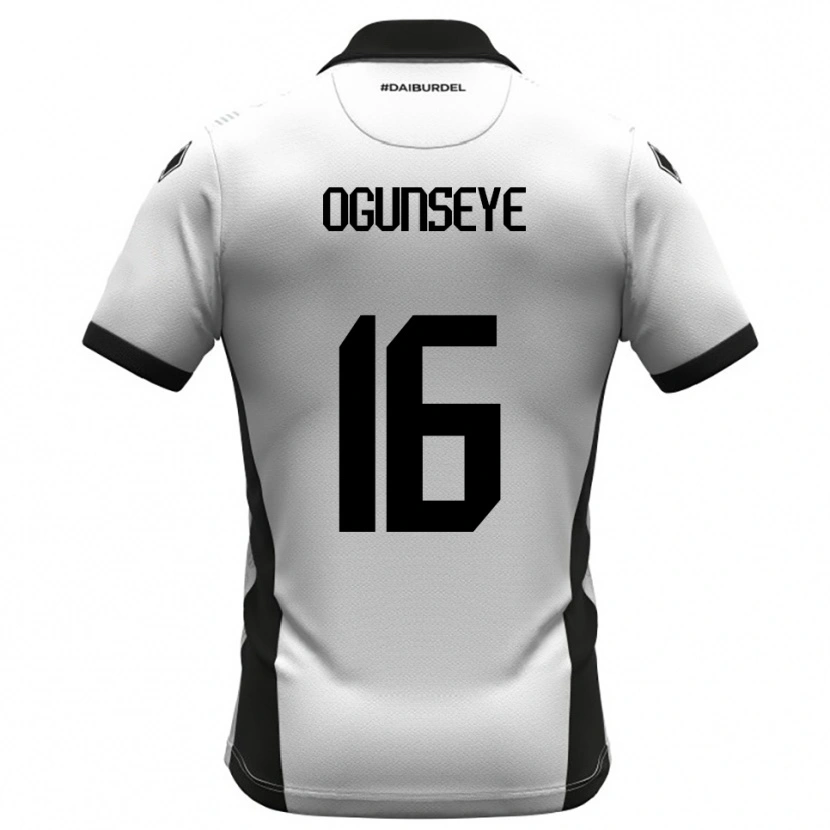 Danxen Women Roberto Ogunseye #16 White Black Orange Home Jersey 2025/26 T-Shirt