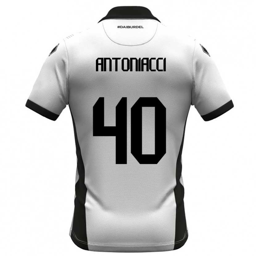 Danxen Women Augusto Antoniacci #40 White Black Orange Home Jersey 2025/26 T-Shirt