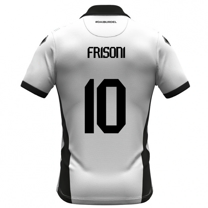 Danxen Women Riccardo Frisoni #10 White Black Orange Home Jersey 2025/26 T-Shirt