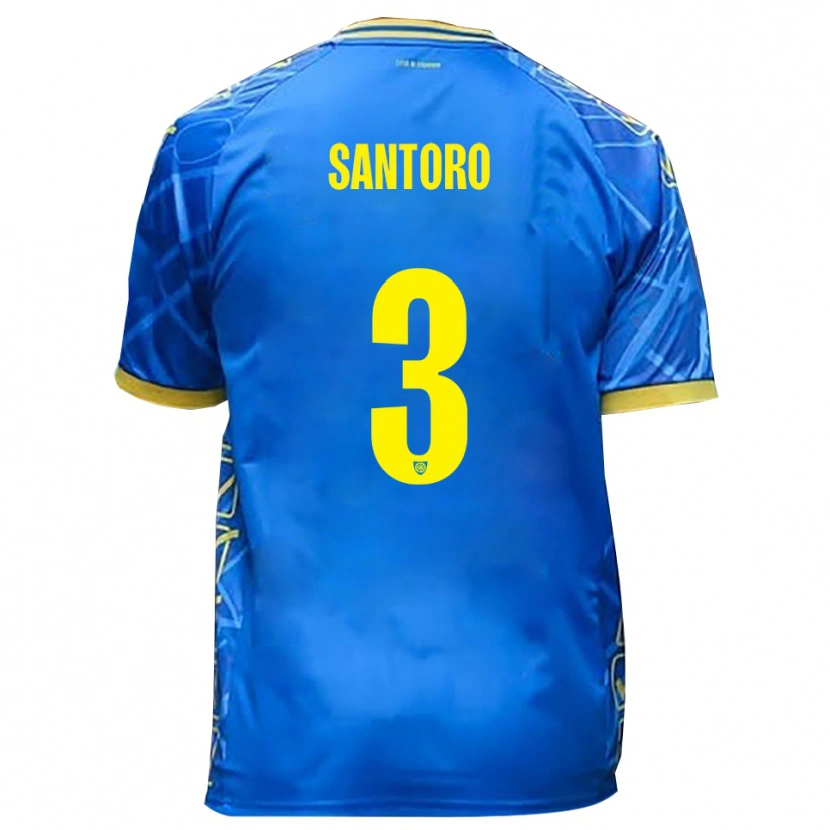 Danxen Women Albert Santoro #3 Sky Blue Yellow Home Jersey 2025/26 T-Shirt