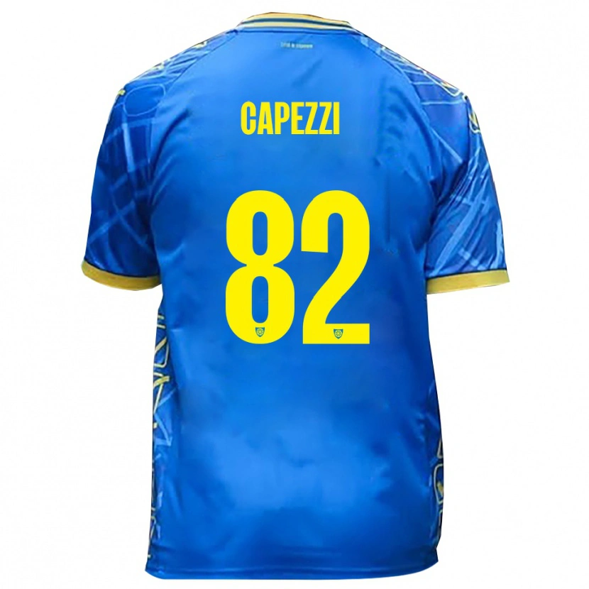 Danxen Women Leonardo Capezzi #82 Sky Blue Yellow Home Jersey 2025/26 T-Shirt