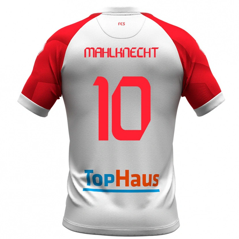 Danxen Women Felix Mahlknecht #10 White Red Home Jersey 2025/26 T-Shirt