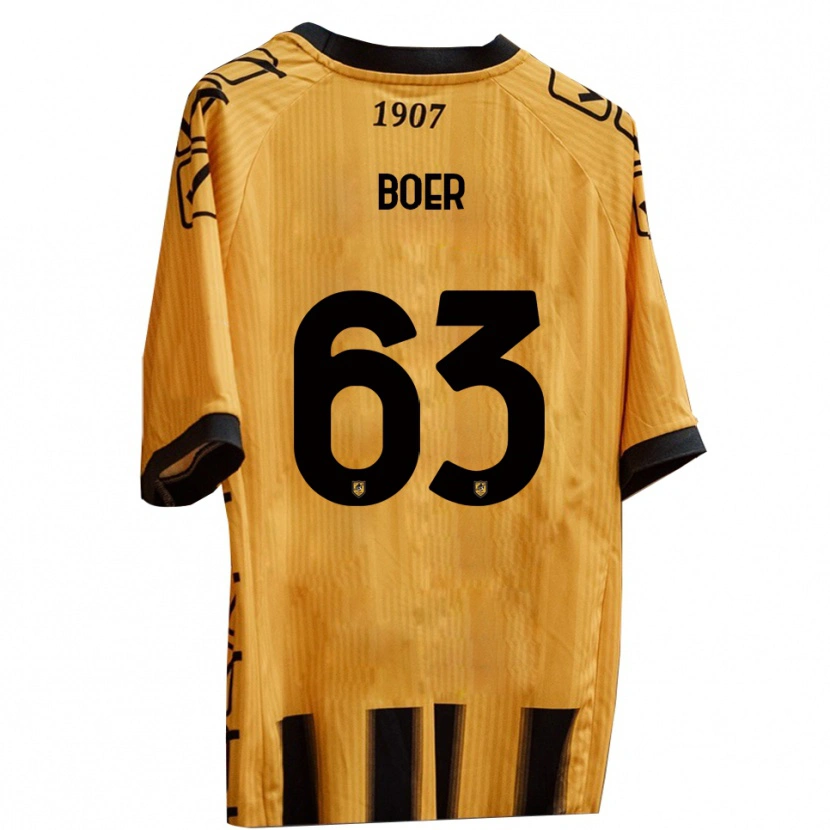 Danxen Women Pietro Boer #63 Yellow Black Home Jersey 2025/26 T-Shirt
