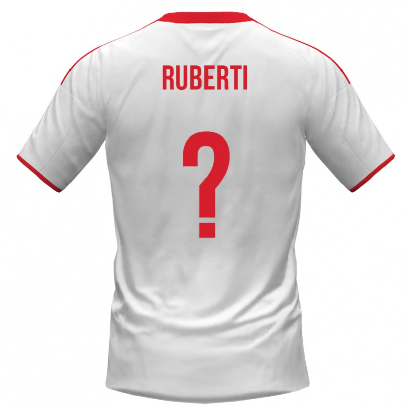 Danxen Women Niccolò Ruberti #0 White Red Home Jersey 2025/26 T-Shirt