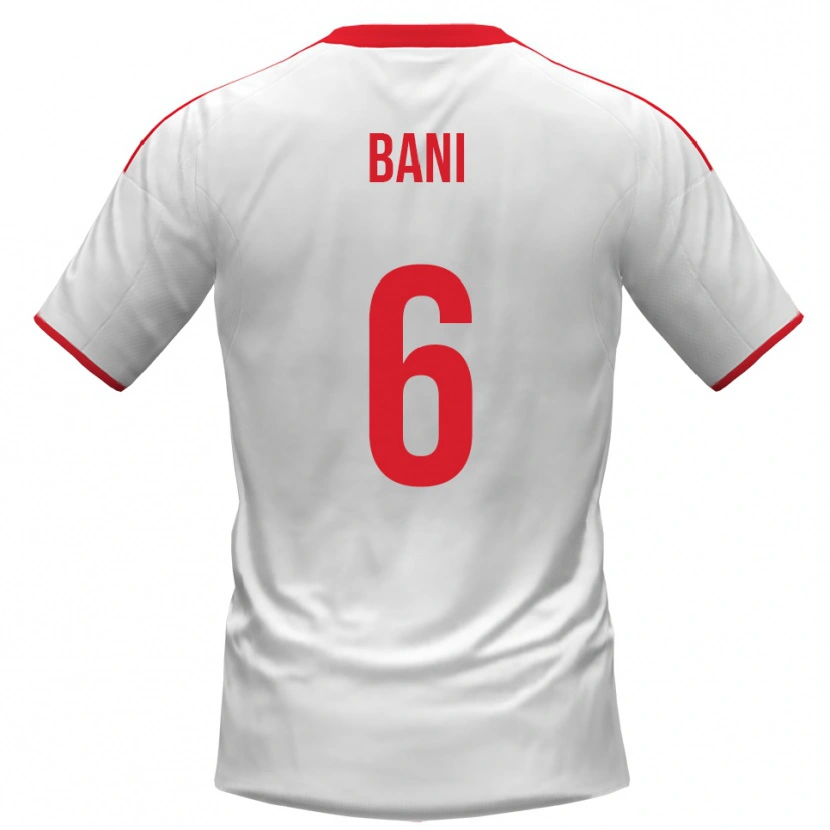 Danxen Women Cristiano Bani #6 White Red Home Jersey 2025/26 T-Shirt