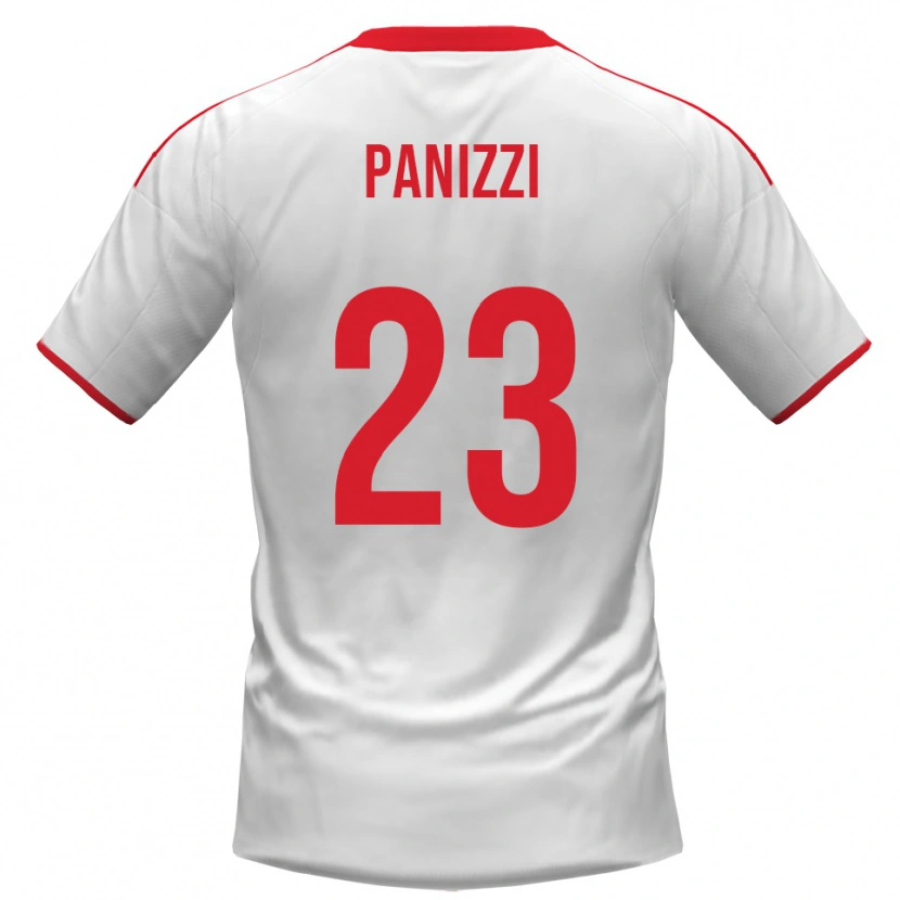 Danxen Women Erik Panizzi #23 White Red Home Jersey 2025/26 T-Shirt