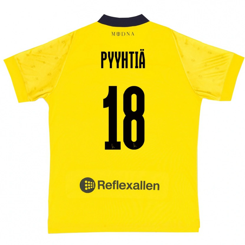 Danxen Women Niklas Pyyhtiä #18 Yellow Navy Home Jersey 2025/26 T-Shirt