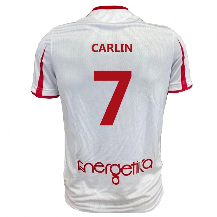 Danxen Women Pietro Carlin #7 White Red Home Jersey 2025/26 T-Shirt
