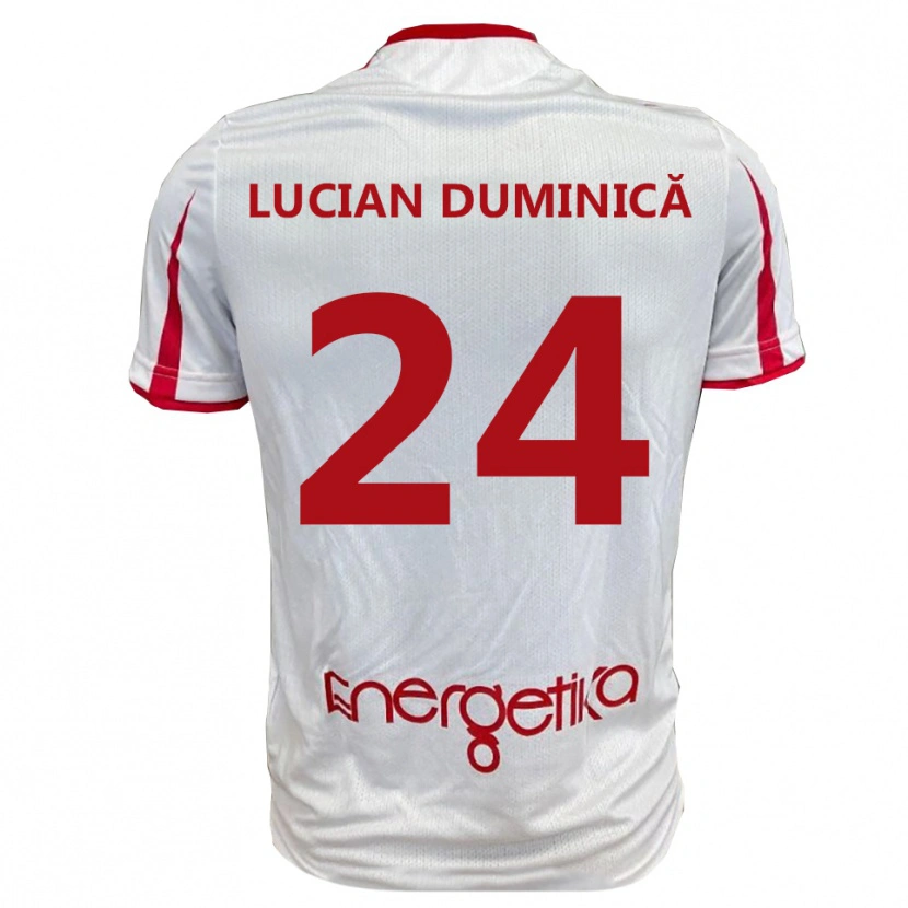 Danxen Women Nicolae Lucian Duminică #24 White Red Home Jersey 2025/26 T-Shirt