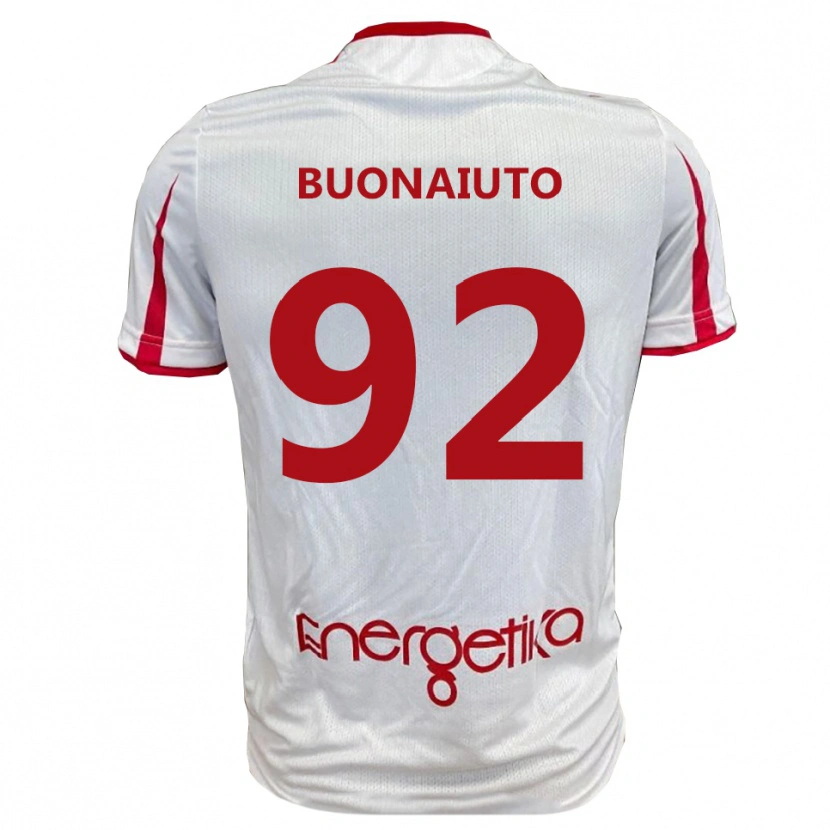 Danxen Women Cristian Buonaiuto #92 White Red Home Jersey 2025/26 T-Shirt
