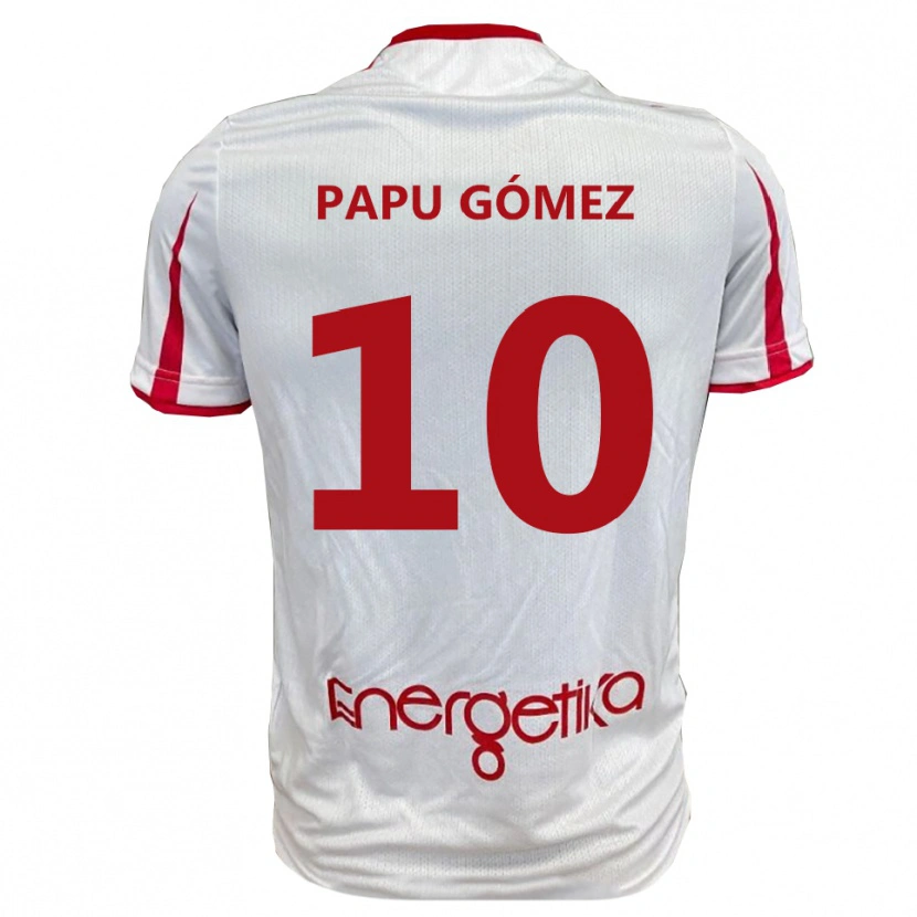 Danxen Women Papu Gómez #10 White Red Home Jersey 2025/26 T-Shirt