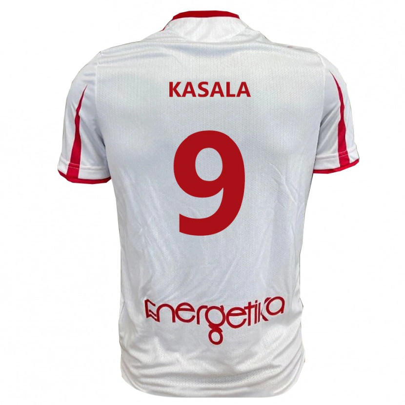 Danxen Women Antonio Kasala #9 White Red Home Jersey 2025/26 T-Shirt