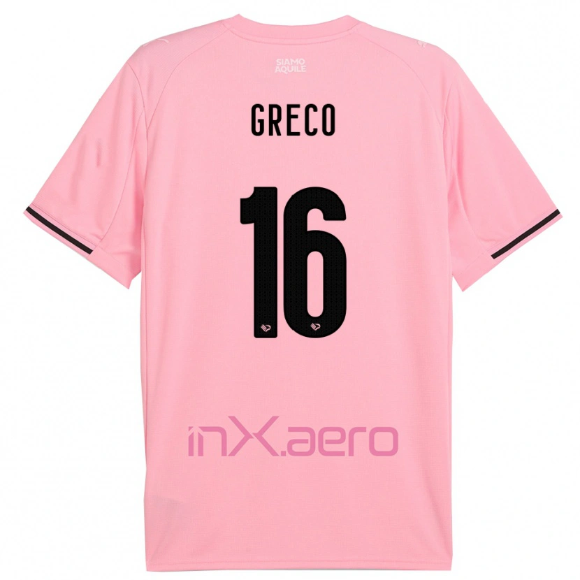 Danxen Women Riccardo Greco #16 Pink Black Home Jersey 2025/26 T-Shirt