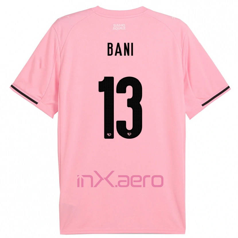Danxen Women Mattia Bani #13 Pink Black Home Jersey 2025/26 T-Shirt