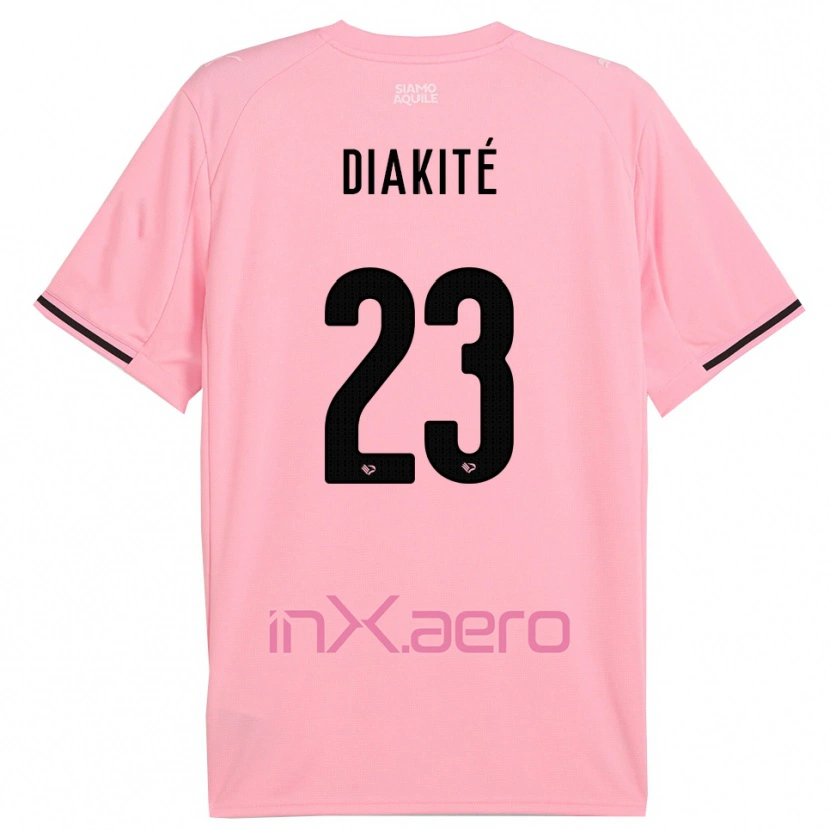 Danxen Women Salim Diakité #23 Pink Black Home Jersey 2025/26 T-Shirt