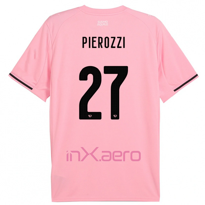 Danxen Women Niccolò Pierozzi #27 Pink Black Home Jersey 2025/26 T-Shirt