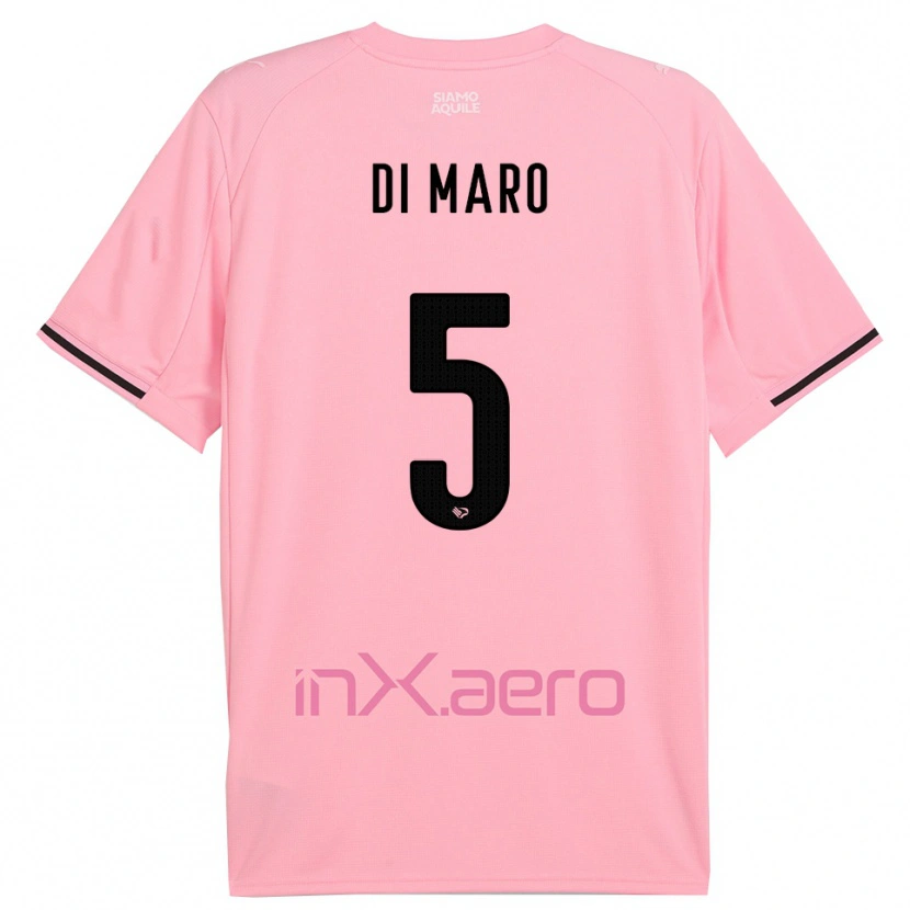 Danxen Women Filippo Di Maro #5 Pink Black Home Jersey 2025/26 T-Shirt