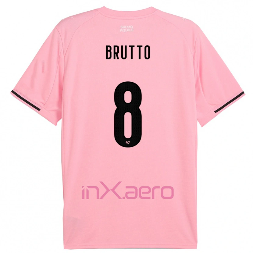 Danxen Women Valerio Brutto #8 Pink Black Home Jersey 2025/26 T-Shirt