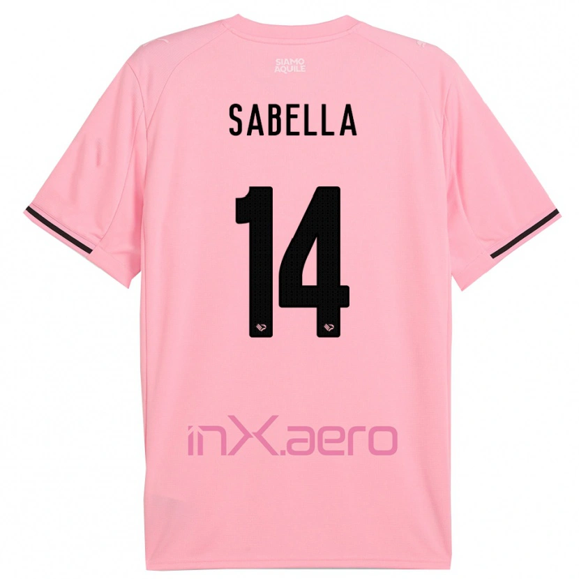 Danxen Women Alberto Sabella #14 Pink Black Home Jersey 2025/26 T-Shirt