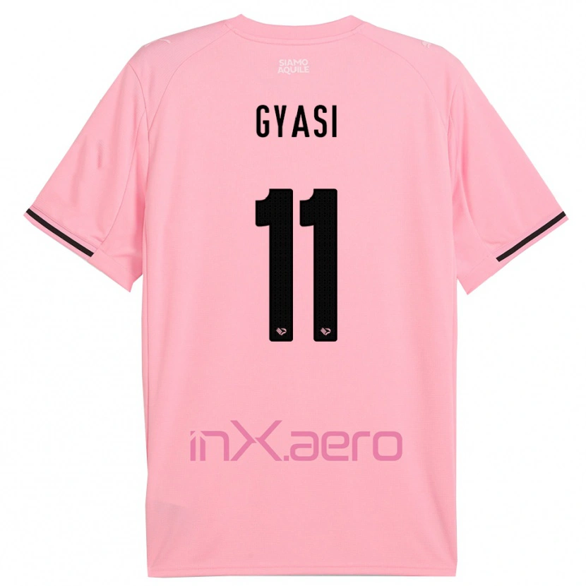 Danxen Women Emmanuel Gyasi #11 Pink Black Home Jersey 2025/26 T-Shirt